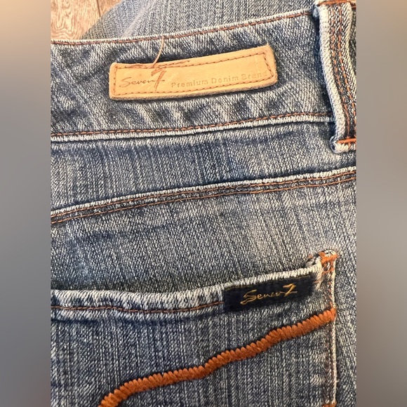 7 for all man kind women’s size 8 bootcut denim jeans. - Picture 3 of 5